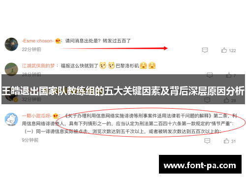 王皓退出国家队教练组的五大关键因素及背后深层原因分析